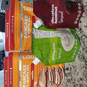 Morning Favorites Bundle | Protein Vanilla Pancake Mix 16 oz + Chocolate Hazelnut + Pistachio Nut Spreads 10 oz Each - Healthy Breakfast Starter Kit for Baking & Bake, No Sugar Added, Fiber Rich summerwins