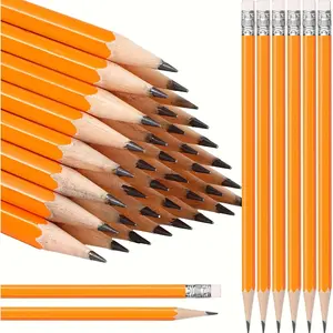 10/ 30pcs Yellow HB Pencils with Eraser, Smooth Writing Colored Graphite Pencils, Art Drawing Pencils for Beginners, Art Drawing Pencils for School, Ideal Holiday Gift, Office, Wedding, School Supplies