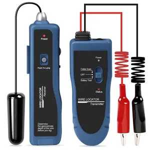 Underground Wire Locator,  Tester F02 Pro for Locate Wires, Locate Control Wires Cables Pet Fence Wires, up to 3  Deep 1640  Length, Equiped with Rechargeable 1100mAh