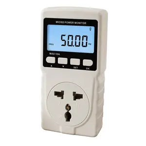 ILPM-282 Digital Power Meter Wattmeter Energy Usage Monitor Voltage Current Frequency Plug Socket Electricity Tester