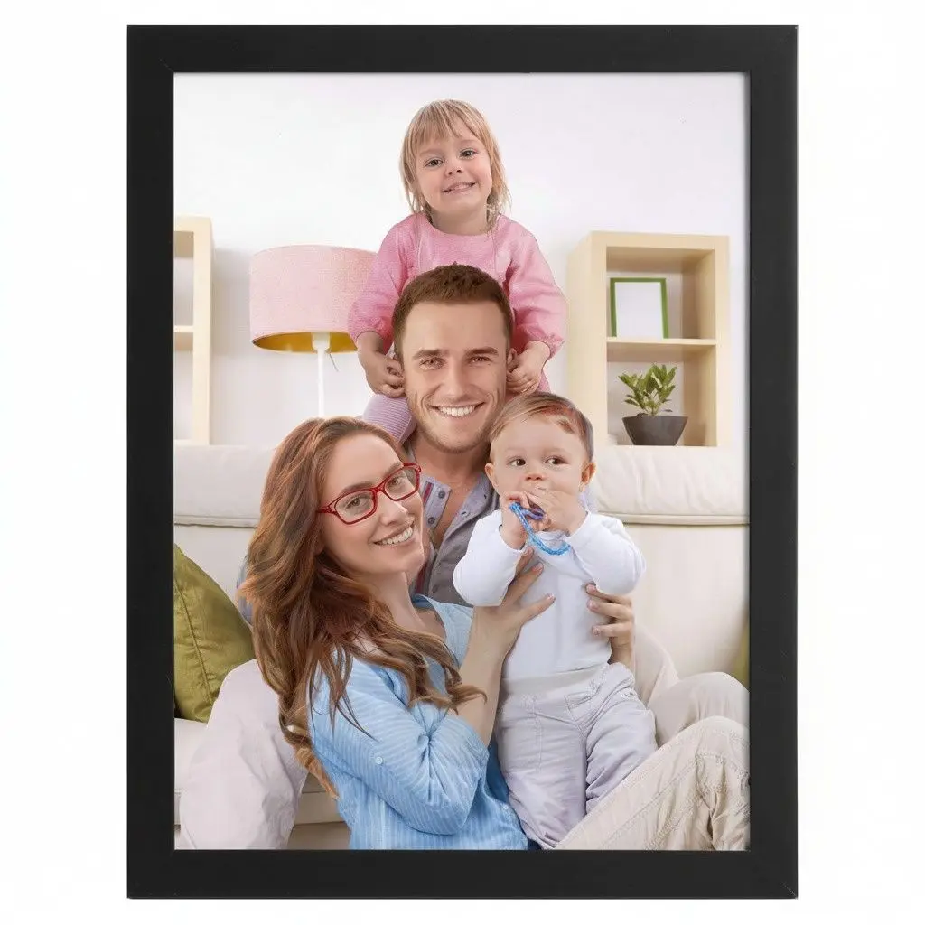 BARLEY ONE Click Shop Chat, Send Photo, 8x10 Black Picture Frame, Custom Photo Frame for Wall & Tabletop Display, Desktop Display, Personalized Gift for Family, Mom, Dad, Office, Living Room