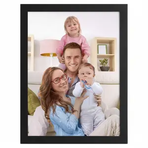 BARLEY ONE Click Shop Chat, Send Photo, 8x10 Black Picture Frame, Custom Photo Frame for Wall & Tabletop Display, Desktop Display, Personalized Gift for Family, Mom, Dad, Office, Living Room