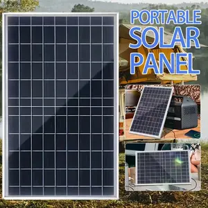 Solar Panel Kit with 100A Charging Controllers, Featuring a Portable Outdoor Rechargeable Solar Power System Powered by USB, Suitable for Camping, RVs, Boats, Phone Charging, Street Lighting, and Pet Shelters