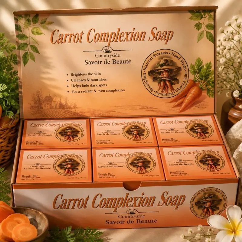 12 pcs Carrot complexion soap 125g