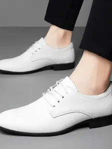 Men's Formal Shoes, Simple Business Style, Comfortable Fit, Perfect for Workplace Commuting, 1 Pair