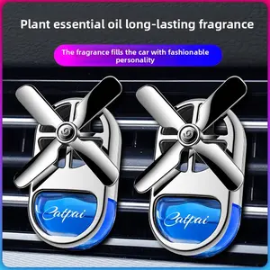 Car Air Freshener Vent Clip, Long-Lasting Fragrance Car Perfume, Rotating Windmill Design, Interior Purifying Scent Decor, Car Aroma Diffuser