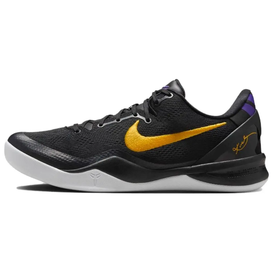 NIKE Men's Kobe 8 Protro Court Basketball Shoes - Purple Lakers Away Edition with Iconic Performance, All Seasons, Limited Stock, No Box, Size 7US, 8Us, 9Us, Us M 10