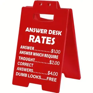 Funny Office Gift for Coworkers & Bosses, Cool Desk Rate Sign for Men & Women, Unique Present Idea for Workplace Humor, Novelty Decor, Office Home Decor