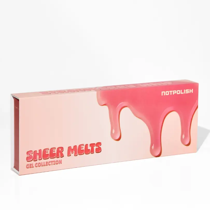 NOTPOLISH SHEER MELTS STAWBERRY WHIP COLLECTION GEL POLISH