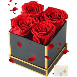 Forever Flowers, Preserved Roses in a Box, Eternal Rose Flowers for Delivery, Forever Preserved Roses for Her Women Wife Christmas Birthday Mothers Flower for Mom Womens Girlfriend