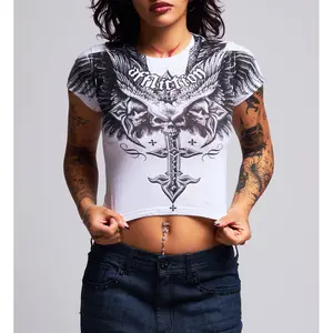 Affliction Women's T-shirt Death Eyes