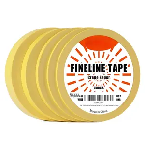 Multi-Size Pinstripe Tape, Fine Line Masking Tape Set for Automotive, DIY, , Art (1/16", 1/8", 1/4", 1/2", 5/7")