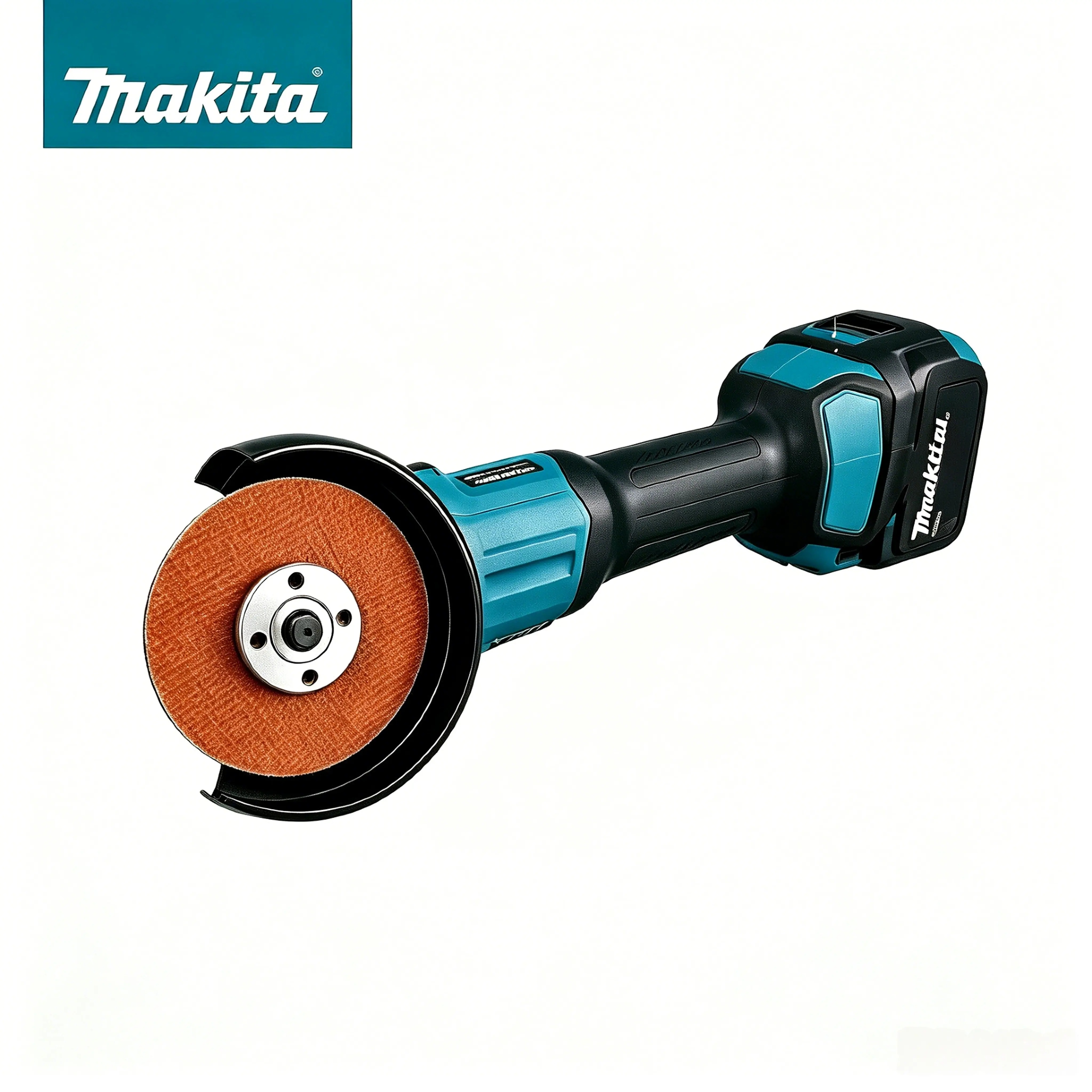 Makita DGA404 18V 125mm Brushless Angle Grinder Kit, with Soft Start Brake, Guard & Carry Case for Metal Cutting, Weld Grinding, Steel/Concrete/Tile Work