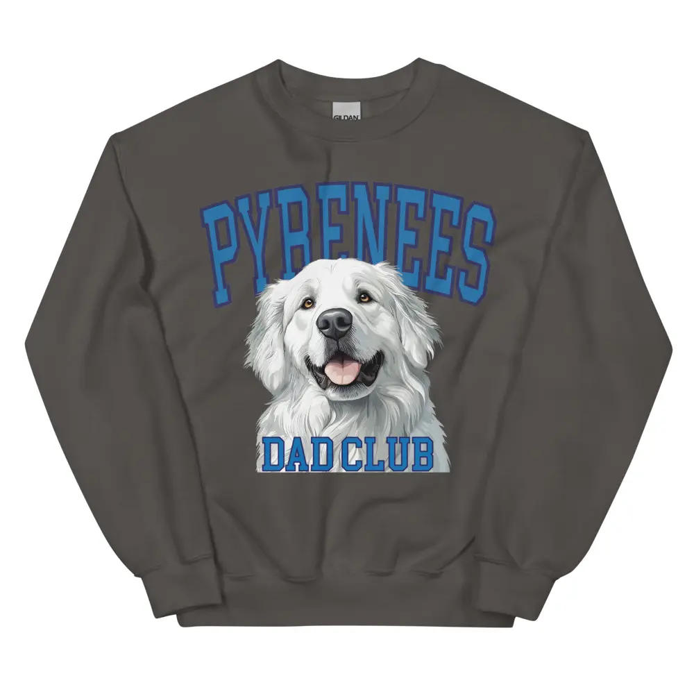 Great Pyrenees Dog Dad Club Vintage Sweatshirt, Gift Idea for him, Crewneck