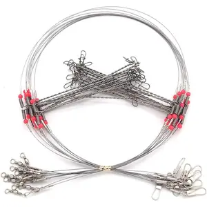 High-Strength Fishing Wire Leader Rigs with Swivels Snap Connect 1 Arm -5 Arm,Saltwater Fishing Assecories 7-Strands Steel Wire with Nylon-Coating