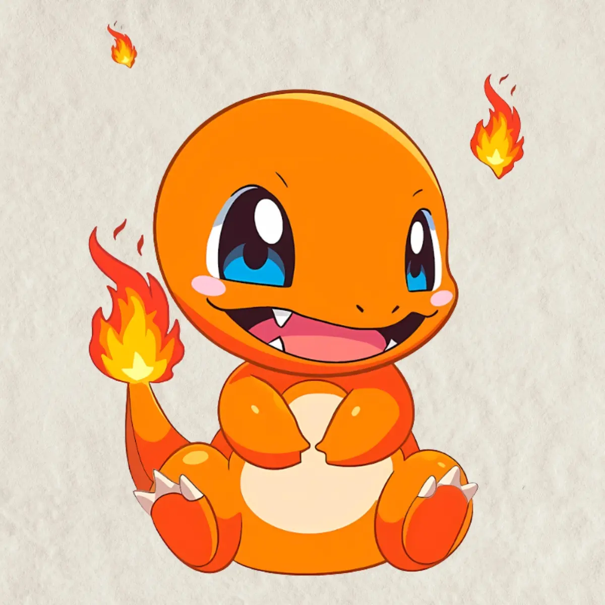 Charmander Vinyl Sticker, Water Resistant Peeker Sticker | Vinyl waterproof sticker | Gift for Game lovers Creative Fun
