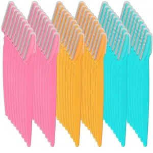 Eyebrow Razor, 54 Pcs Eyebrow Razors with Safety Cover, Face Razor for Women and Man Smooths