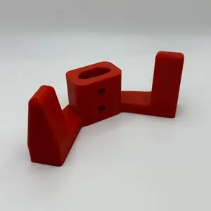 Milwaukee Hook for Packout - Red Plastic Design with Multiple Cutouts for Versatile Use