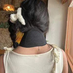 Soothing Neck Massage Wrap, Comfortable Polyester Knit Winter Scarf with Dotted Massage Pad, Hand-Washable Relaxation Gift