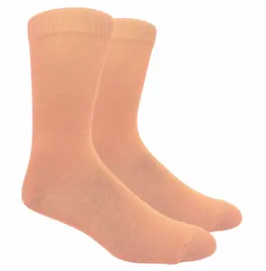Solid Salmon Dress Socks