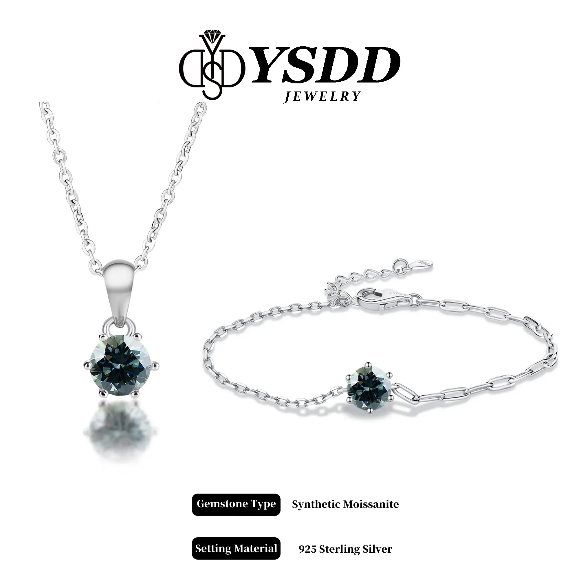 Bracelet+Necklace（Gray）