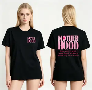Washed Cotton Mom Life T-Shirt – Relaxed Fit, Oversized, Perfect Gift for Mother's Day Motherhood