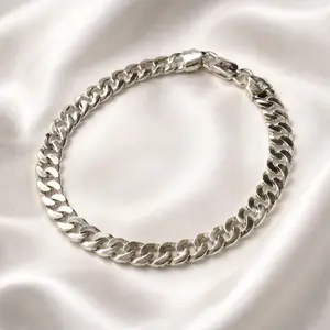Monaco 925 Silver Bracelet 8" Length