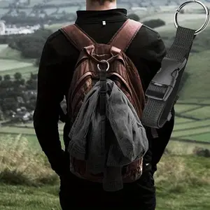 Portable Black Blue Nylon Anti-theft Luggage Strap Multifunction Straps Holder Gripper Add Bag Handbag Clip UseTo Carry Multitool Outdoor Small Tools