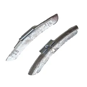 P Style 2.50oz, Lead Clip on Wheel Weights, Uncoated, 25Pcs/Box, Balancing Tire Weight Tyre