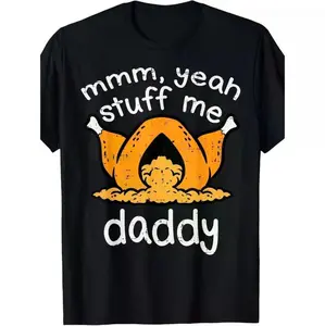 Funny Unisex Thanksgiving Turkey Pattern Casual Crew Neck Short Sleeve Shirt