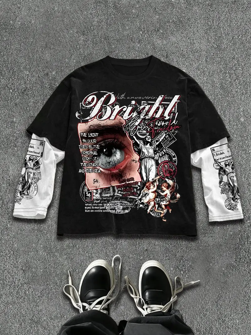 y2k layered t shirt - TikTok Shop