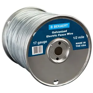 Bekaert  0.5 Mile Electric Fence Wire - 17 Gauge, Running Fence Wire, Outdoor, Low Carbon