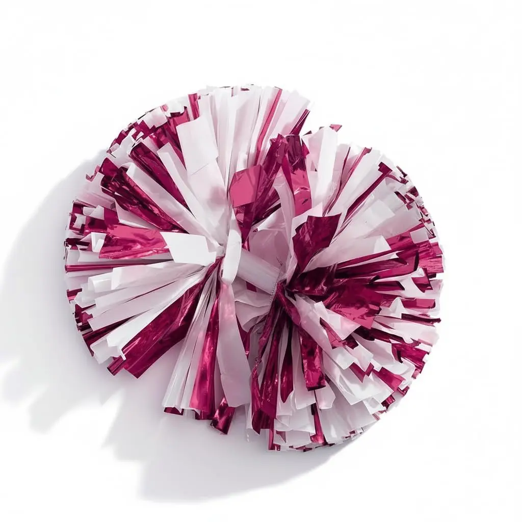 Metallic Maroon & White Foil