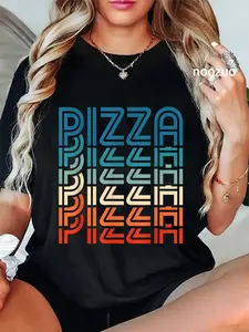 100% Cotton Funny Pizza Retro Vintage Carb Pizza Lover Foodie T-Shirt