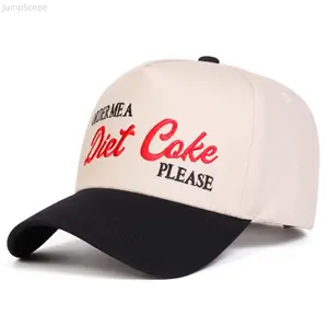 Unisex Patchwork Letter Embroidered Five Panel Baseball Cap, Adjustable Sunproof Casual Hat, Fashion Outdoor Headwear for Spring Autumn Travel Beach Vacation