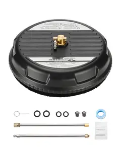 15-Inch Pressure Washer Surface Cleaner, 3000 Max PSI, Plastic Housing, Includes Two Extended Wands, Wide Cleaning Path, Dual-Trigger Safety, Durable Build, Suitable For Concrete, Driveways, Pavers, Outdoor Surfaces And Decks