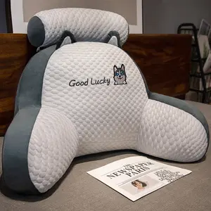 Ergonomic Cartoon Bedside Cushion - Soft Fabric, Ideal for Reading & Relaxing memory foam pillow