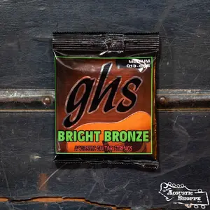 GHS BB40M Bright Bronze Medium Acoustic Guitar Strings