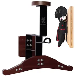 OneTigris 130lbs Adjustable Heavy-Duty Gear Wall Mount Organizer for Football, Cycling, Skiing, Upgraded Hook &  Wider Reinforced Iron Frame, Wall Racks