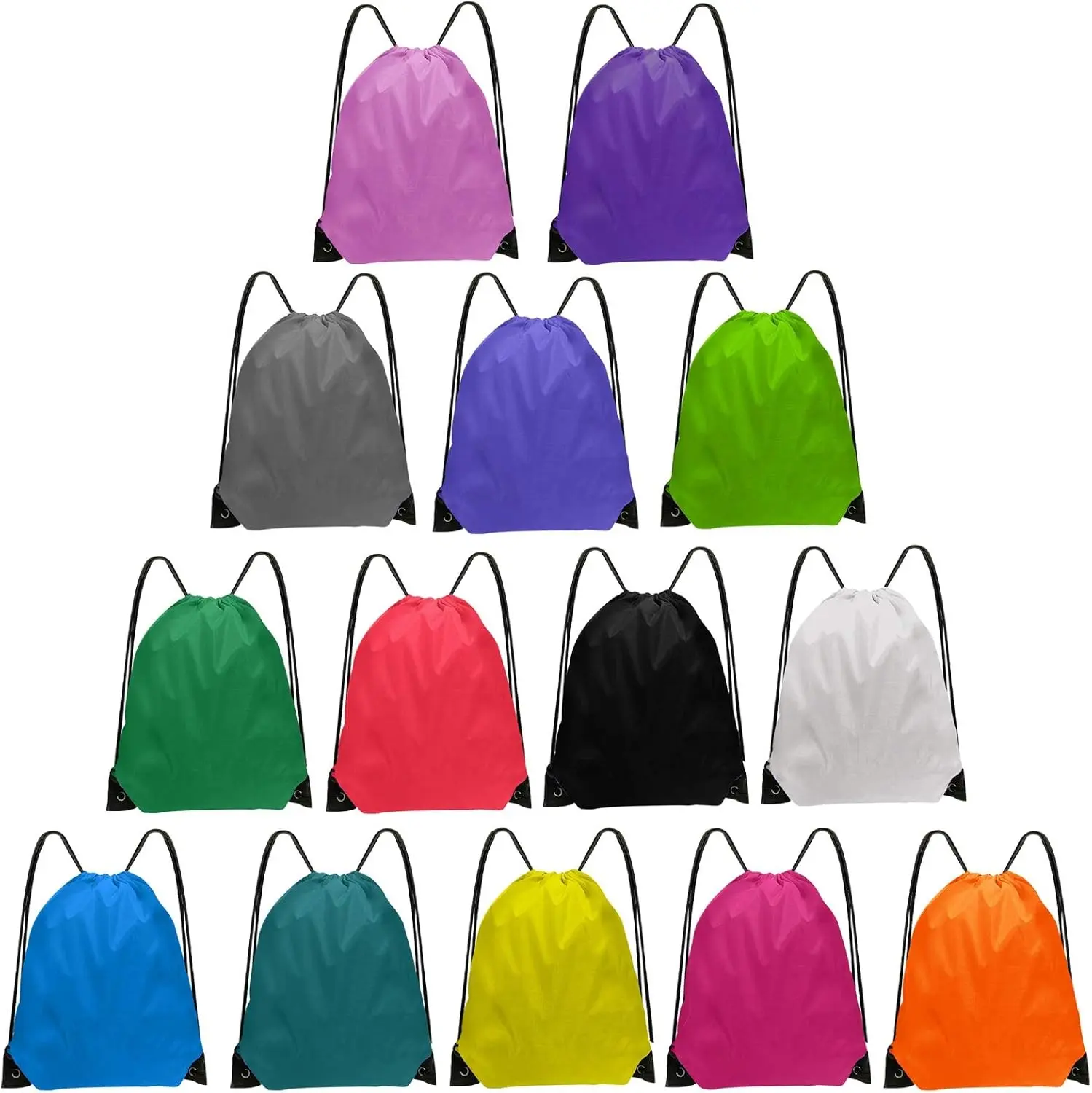 Grneric Drawstring Bags Bulk 14 Pcs Drawstring Backpack 16.5x13.4in