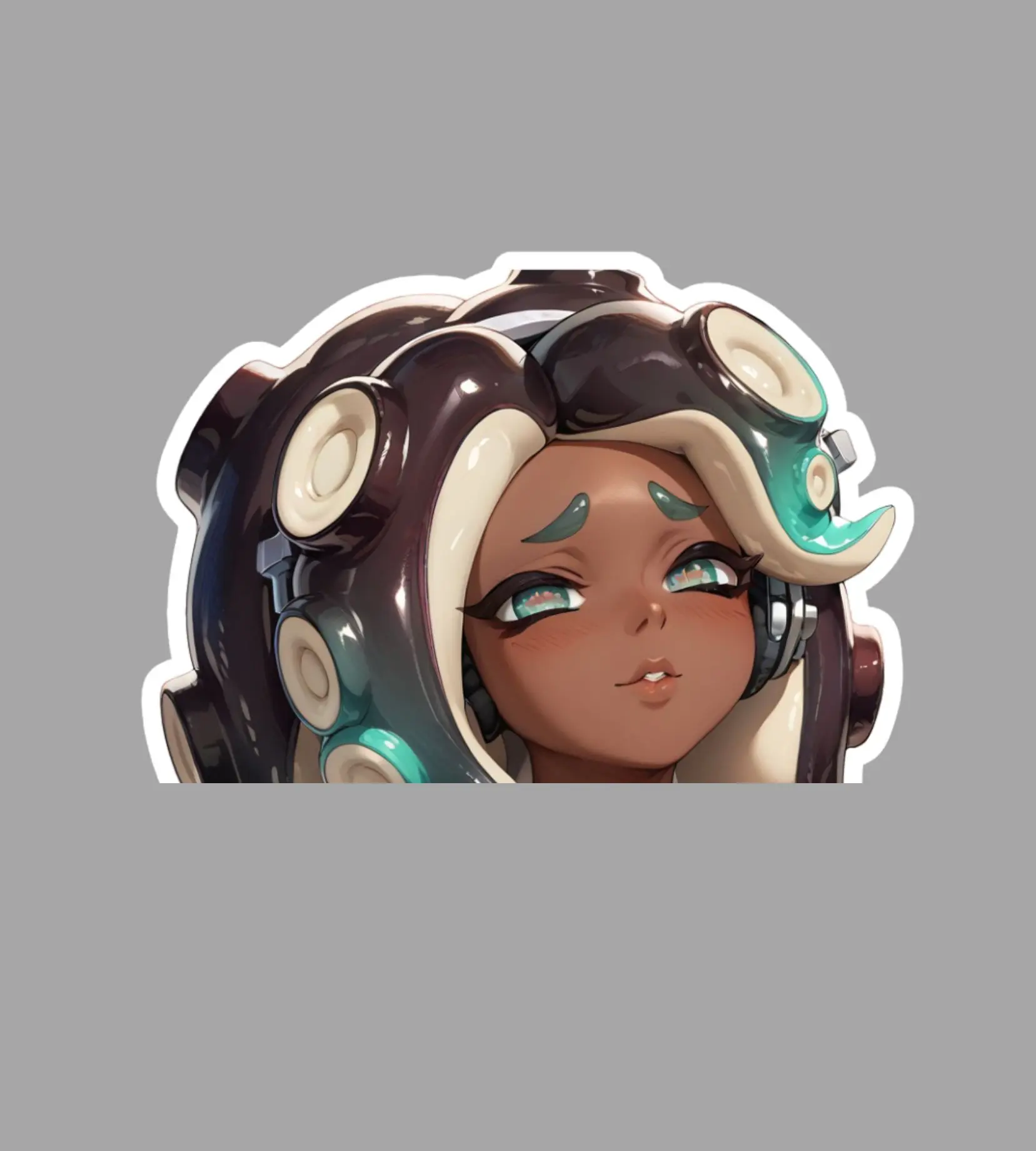 Marina Splatoon Anime Sticker Cute Aesthetic Vinyl Decal For Laptop Water Bottle Waterproof  Shooter Game Merch Fan Gift