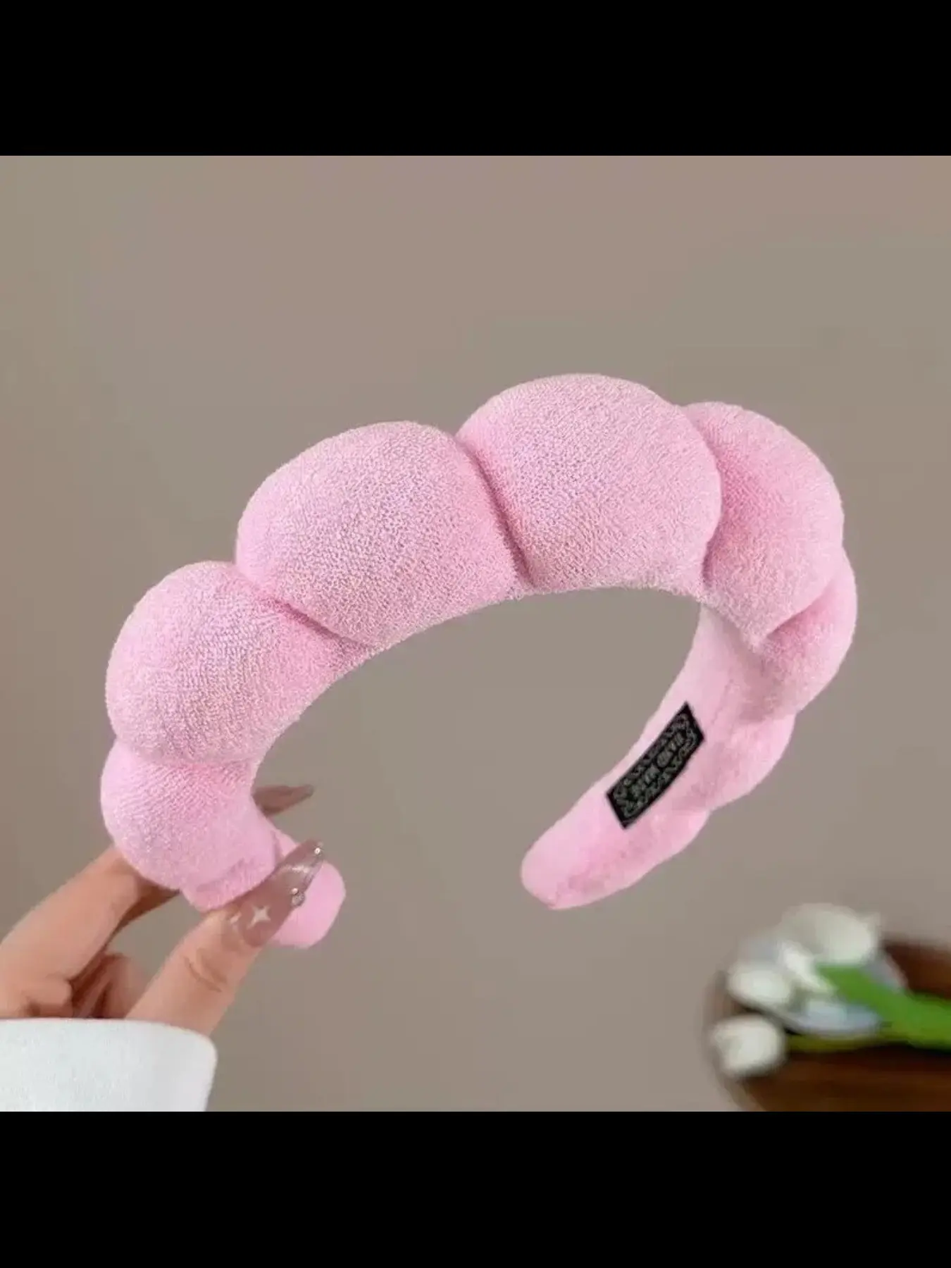 5pc Headband Set Neutral  Neutral Cotton Headbands - 6 Pack main image 2