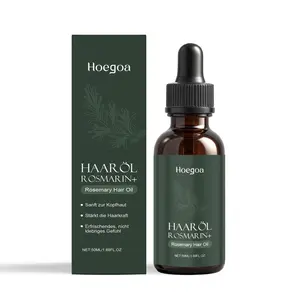 Rosemary Hair Oil with Ginger Root and Castor Oil, Scalp Nourishing Treatment for Hair Growth and Hair Loss Prevention, 50ml/1.69 FL OZ