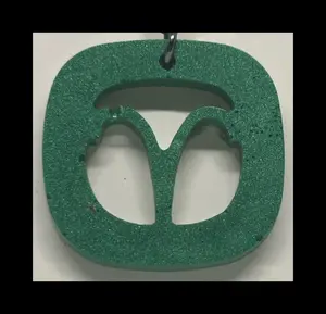 Jade resin zodiac keychains