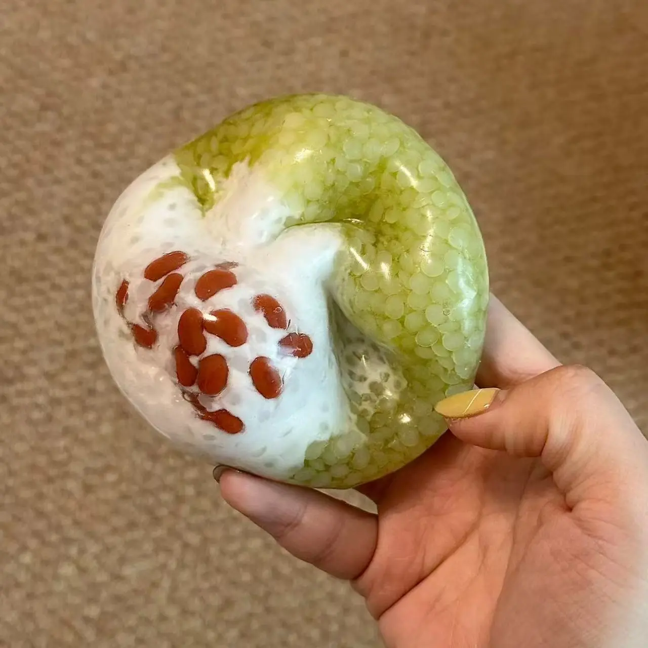 Chewy  Stress Ball Food Sticky Rice  Ball Squishy Toy ASMR Sensory Anti Stress Relief  Toys for  &  relieve anxiety birthday xmas  kawaii creative holiday rare mystery gift box kid teen addictive