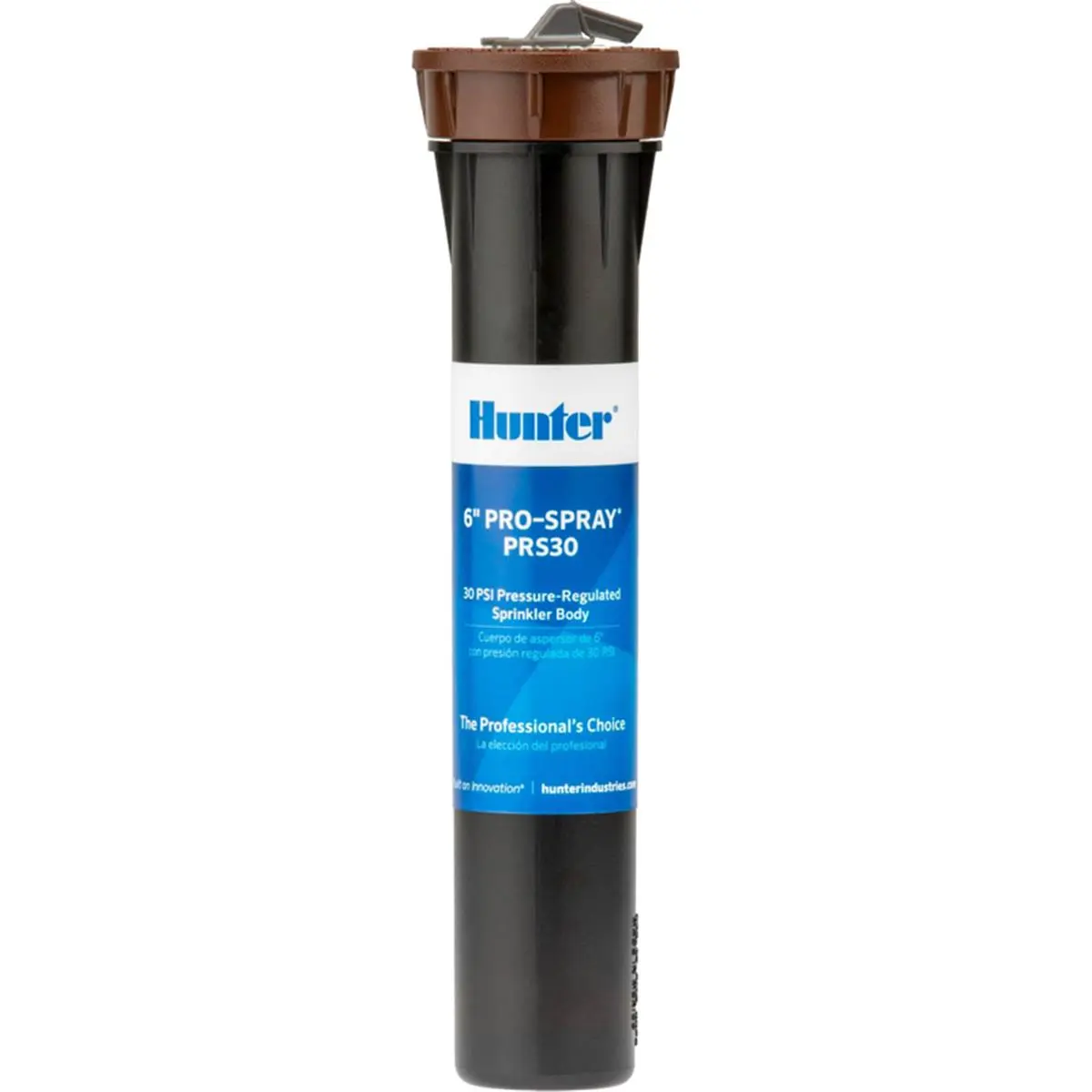 Hunter 7017590 4-in PRS30 Pro-Spray Adjustable Pop-Up Outdoor Garden Sprinkler, 0.4 lbs, 0.5 in. Inlet Size, 2.25-6 in. & 15 ft. Throw Spray Range, Plastic Construction, Irrigates 706 sq. ft.
