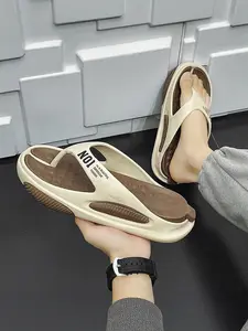 Men's Fashion Eva Sandals, Dual-Layer Thick Sole Design, Soft & Comfortable, Ideal for Beach Outdoor Use, All-Season Casual Footwear