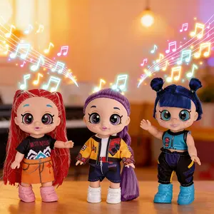 Kpop Anime Action Figure Dolls, Rumi Mira Zoey Idol Group Toys, 5D Shiny Eyes, Musical Jointed, Fan Collection & Kids Gift