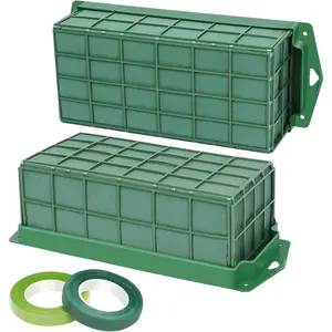 Floral  Cage 2 count, Flower Cage Holder with  for  Flower Arrangement and Artificial , Dry and Wet Floral  Blocks for Table Wedding Decor