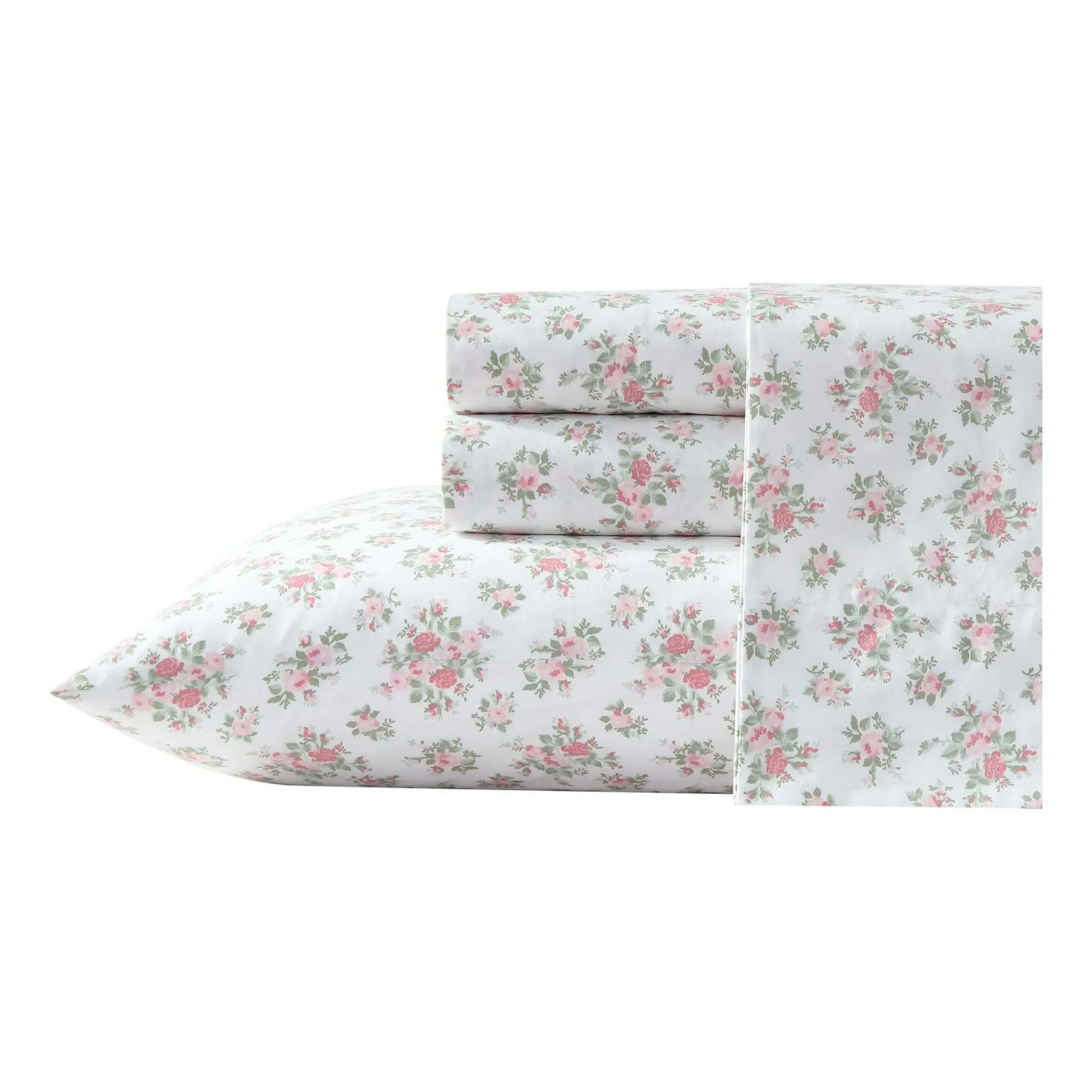 Laura Ashley Leanna Rose Mauve Pink Full SheetSet